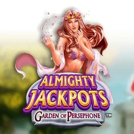 Almighty Jackpots: Garden of Persephone logo by Novomatic at Spin Dynasty Casino