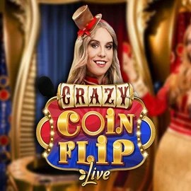 Official Live Casino logo: Crazy Coin Flip by Evolution at Spin Dynasty Casino