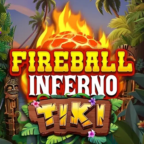 Fireball Inferno Tiki slot visual from NetEnt available on spindynastys.com