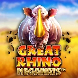 Great Rhino Megaways slot logo by Pragmatic Play at Spin Dynasty Casino